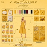 Robe midi à volants et décolleté plongeant personnalisée en gros pour femmes