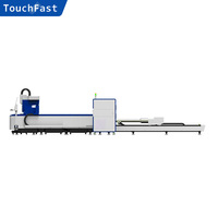 Touchfast CNC métal coupe Fiber Laser Cutter plaque et Tube 5 axes Fiber Lazer découpeuse 4000W