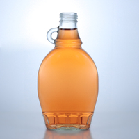 Botol Alkohol Kustom Desain Unik Embos 700ml 750ml Botol Kaca Super Flint untuk Whisky Rum Gin Wine Dengan Tutup Sekrup