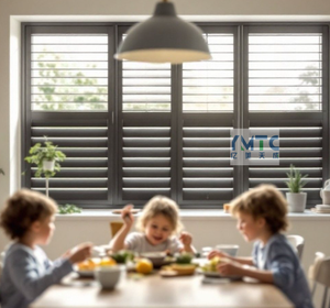 Volets de <span class=keywords><strong>plantation</strong></span> en bois blanc crème de Style rustique Volets de fenêtre de conception durable fabriqués en Chine/Volets d'armoires de cuisine - Product Image 4