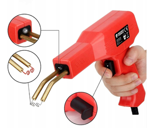 Pistolet de soudage <span class=keywords><strong>plastique</strong></span> pour pare-chocs de voiture 50W, agrafeuse à chaud, 200 agrafes, kit d'outils de réparation de carrosserie automobile - Product Image 2