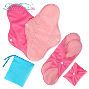 Juego de 6 uds. De almohadillas sanitarias de tela polar, forro suave reutilizable para bragas, almohadilla menstrual lavable con alas para mujer, incontinencia - Product Image 1