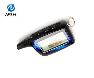 Nflh logicar 3/4 LCD Điều khiển từ xa + Silicone trường hợp phù hợp với scher khan logicar 3 logicar 4 hai cách hệ thống báo động xe Keychain - Product Image 1