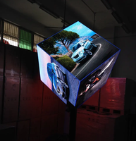 Publicité extérieure étanche P2.5 Led Pixel Vidéo logo Signe Smart Rotation Led Cube Écran Affichage