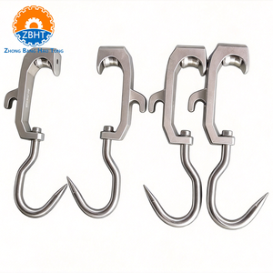 Gancho de Polea Tubular de Acero Inoxidable 304 de Alta Resistencia para Línea de Sacrificio de Ganado, Ganchos de Rodillo para Carcasas de Carne, Equipo de Carnicería - Product Image 2