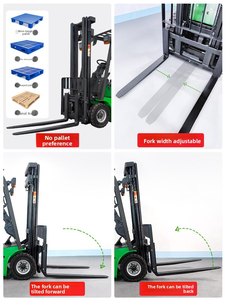 Carrello Elevatore Elettrico a Quattro Ruote Motrici con Aria Condizionata per Movimentazione e Impilamento in Magazzino, Adatto per Pendenze Ripide - Product Image 4