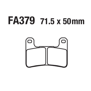 Pastillas de Freno de Disco para Motocicleta FA379 <span class=keywords><strong>KAWASAKI</strong></span> Z 900 RS <span class=keywords><strong>ZX10R</strong></span> Z1000 SUZUKI GSXR 600 750 DL <span class=keywords><strong>1000</strong></span> M VZR 1800 - Product Image 4
