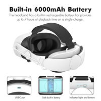 Batterie confortable de 6000 mAh, bandeau de batterie, prolonge la durée de jeu, remplaçable, bande Elite, accessoires VR pour Meta Quest 3 Quest 3S