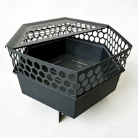 Table ronde en acier robuste personnalisée pour brûler du bois sans fumée, pour jardin extérieur, cour arrière, foyer en fer