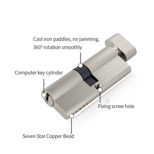 Sản phẩm mới ra mắt tại chỗ cung cấp chống trộm và chống khoan công nghệ DC-B-01 Hợp kim kẽm xi lanh khóa cho nhà và căn hộ - Product Image 4