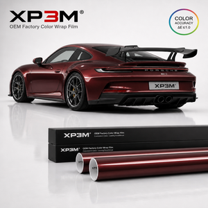 ฟิล์มใสกันรอยรถยนต์ XP3M Colden Auspicious Red OEM Gloss TPU สีแดงมงคล  ความหนา 7.5 มิล  ซ่อมแซมตัวเองได้ ป้องกันรอยขีดข่วน ป้องกันการเหลือง ขนาด 1.52x15 เมตร - Product Image 2