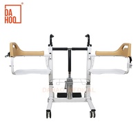Chaise de transfert médicale hydraulique en acier pour personnes âgées, fauteuil roulant pour patients âgés, capacité de 100 kg pour usage domestique