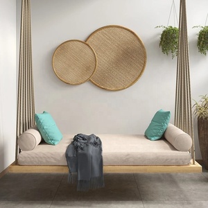 Balançoire d'extérieur nordique, panier suspendu d'extérieur, balcon, bois massif, balançoire simple ou double, chaise berçante d'intérieur, hamac, chaise en rotin - Product Image 6