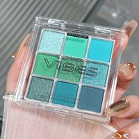 Palettes de fard à paupières à la mode 2024 maquillage diamant palette de fard à paupières 9 couleurs mini palette de fard à paupières