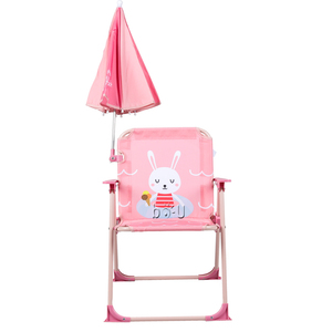 Meubles d'extérieur, belle <span class=keywords><strong>chaise</strong></span> <span class=keywords><strong>de</strong></span> plage <span class=keywords><strong>pliante</strong></span> pour fille, <span class=keywords><strong>chaise</strong></span> <span class=keywords><strong>de</strong></span> plage pour enfants avec parapluie design lapin, 2023 - Product Image 1
