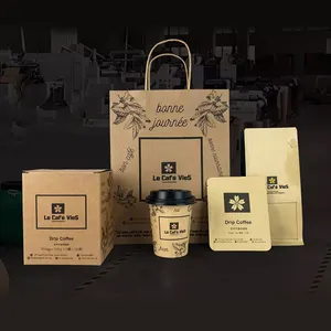 Yixing Packaging Coffee Bag Brand Exclusive Customization Size Logo Color Flat Bottom Food Bag