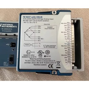 NI 9237 National Instruments NI 9237 con módulo de entrada de tensión/puente DSUB cDAQ, 1 unidad usada - Product Image 1