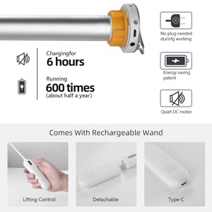 ZSTARR copertura per finestre oscuranti ricaricabili telecomandate Smart elettriche tapparelle parasole <span class=keywords><strong>tende</strong></span> per finestre - Product Image 2