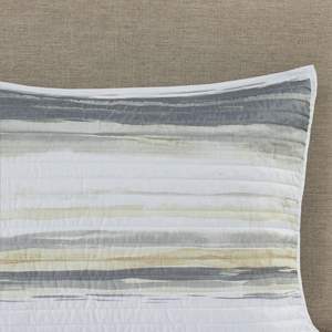 DB 6-Piece Printed Quilt <b>Set</b> with Yellow Throw <b>Pillows</b> Full/Queen Size Beddings for Home Hotel Wedding 3pcs Polyester Filling - Product Image 4