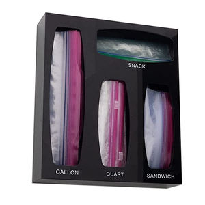 ZipusCleanus Dishwasher Bag Holder - Reusable Storage Bag Cleaner For Quart & Pint Bags