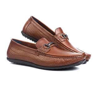 Mocassins en cuir de qualité supérieure pour hommes, élégants, confortables, faciles à enfiler, pour tous les jours, formels ou décontractés, chaussures de mode. - Product Image 1