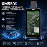 Terminal portable robuste XM550R Android 11 GNSS RTK, 4700 mAh, IP67, collecteur de données SIG pour l'arpentage, PDA