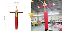 Homme gonflable publicitaire pour stand de voitures d'occasion, Sky Dancer extérieur, Wacky Waving Sky Puppet, en tissu Oxford, avec souffleur et logo personnalisé