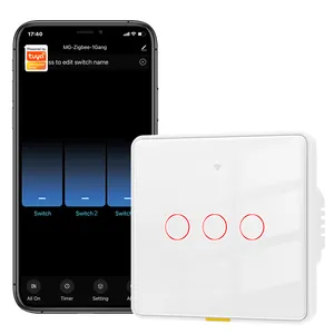 SMATRUL No neutro Wire100-250v App vocale Alexa Google Home nessun condensatore richiesto WiFi Tuya Zigbee Smart Light Touch EU Switch