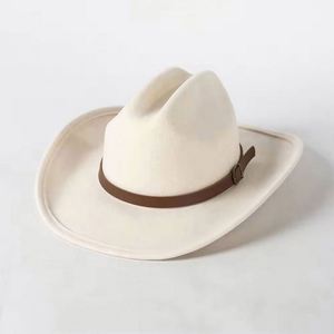 Wholesale Luxury High Quality Customize Old School Felt Australia Wool Vintage Cowboy Unisex Hat Travel Party Fishing Four - Product Image 6
