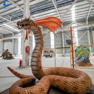 Modello di Serpente Basilisco Animatronico a Grandezza Naturale GTAD35 per Parchi a Tema e Zoo - Product Image 1