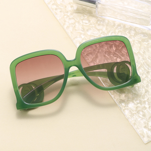 Nouvelles <span class=keywords><strong>Lunettes</strong></span> de Soleil Tendance <span class=keywords><strong>2023</strong></span> pour <span class=keywords><strong>Femme</strong></span>, Carrées, Protection UV400, Luxe, PC, Grandes Marques, Surdimensionnées - Product Image 2