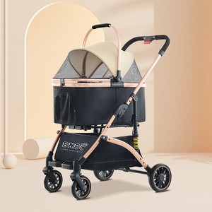 Passeggino <span class=keywords><strong>per</strong></span> animali domestici <span class=keywords><strong>per</strong></span> <span class=keywords><strong>cani</strong></span> gatti di piccole o medie dimensioni, <span class=keywords><strong>cani</strong></span> gatti da viaggio trasportino con assorbimento degli urti <span class=keywords><strong>per</strong></span> viaggi a piedi - Product Image 2