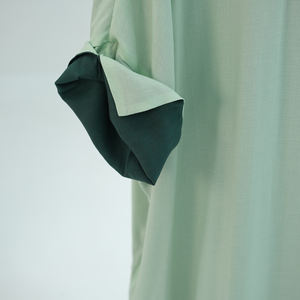 Abaya traditionnelle de Dubaï Vente en gros Abaya réversible en lin doux Dubaï <span class=keywords><strong>Turquie</strong></span> Modeste Kimono pour femmes musulmanes Abaya vêtements islamiques - Product Image 3