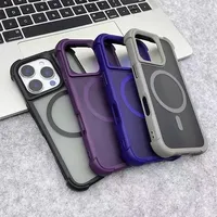Coque de téléphone magnétique mate antichoc compatible avec la charge sans fil magnétique pour iPhone 17 16 15 14 13 12 11 Pro Max Plus