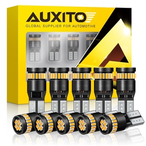 ไฟป้ายทะเบียนด้านข้างสำหรับรถยนต์จาก auxito T10ไฟ CANbus สีเหลืองอำพัน194/2825กันน้ำ IP68จอดรถภายในรถ A5ใหม่ - Product Image 1