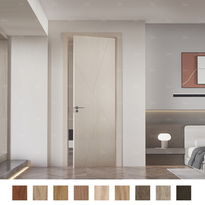 Yohome Custom Home Popular Modern <span class=keywords><strong>Inter</strong></span> Wood Door Designs con marco Puertas de madera para casa interior - Product Image 6