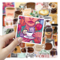 50 pcs bricolage Graffiti guitare autocollant vinyle étanche stationnaire autocollants pour ordinateur portable bagages Scrapbook café autocollants