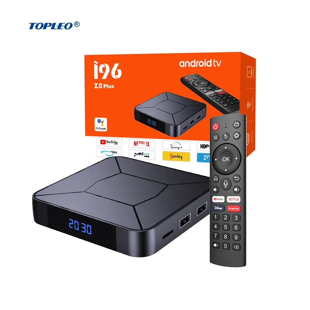 Topleo Android 12 wifi Smart Tv Android Box i96 z8 plus 8K Set Top Box vtt android certificado smart tv box
