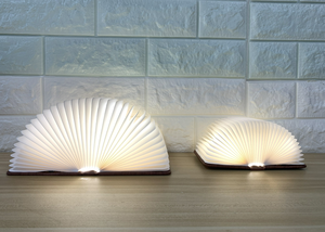 Di legno Della Copertura del Libro del LED A Forma di Libro di <span class=keywords><strong>Lettura</strong></span> Della <span class=keywords><strong>Lampada</strong></span> di Notte Luce del Libro Della <span class=keywords><strong>Lampada</strong></span> Bianco Caldo - Product Image 3
