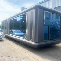 Villa de luxe préfabriquée en acier de 40 pieds, maison modulaire en conteneur, deux chambres, maison de jardin, mini-maisons prêtes à être expédiées