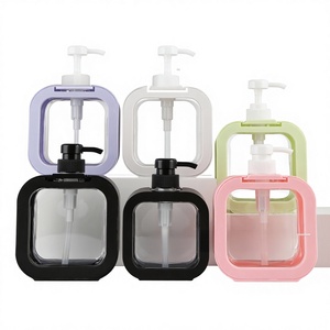 Bouteilles carrées à pompe grande capacité pour shampoing, <span class=keywords><strong>savon</strong></span> <span class=keywords><strong>liquide</strong></span>, <span class=keywords><strong>savon</strong></span> pour le corps, détergent, lessive <span class=keywords><strong>liquide</strong></span>, lotion - Product Image 1