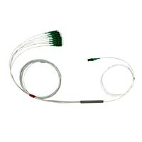 Fibervision pemisah PLC serat optik Mini-blockless tipe 1*8 pemisah serat PLC pembagi pasif optik