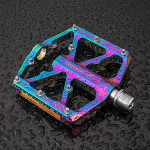 GEWAGE Multi Colors Bike Pedal CNC Aluminum Alloy 3 Bearings Anti-slip MTB Bicycle Pedals