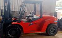 Chariot élévateur diesel neuf Anhui Heli Co Ltd 8, 9, 10 tonnes avec rotateur, fourche à pince et déplaceur latéral, cabine incluse