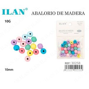 Perline in Legno ILAN 10mm Colorate per Creazione di Gioielli Artigianali - Product Image 3