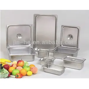 Wholesale Standard Size Stainless Steel Food Storage Steam Gn Pan Gn 2/3