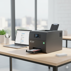 Impresora de tarjetas de identificación de PVC de doble cara IDP Solid, máquina profesional de impresión de tarjetas de plástico de doble cara para oficina, banco, escuela - Product Image 2