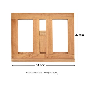 Étagère de lecture en bois massif, réglable, pliable, en bois de caoutchouc, <span class=keywords><strong>tablette</strong></span>, ordinateur portable, étagère en bois portable - Product Image 6