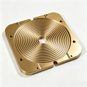 Plaque de refroidissement sur mesure à haute tolérance usinée CNC, dissipateur thermique micro-canaux en aluminium, plaque de base métallique rainurée sur mesure - Product Image 2