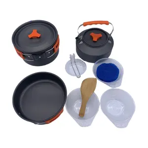 Lightweight Camping Accessories Equipment Backpacking Supplies Survival Gear Cooking Set Outdoor Cook Gear for Family Hiking